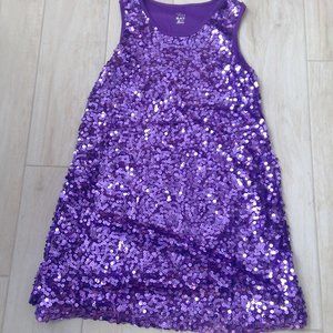 Purple sequin dress